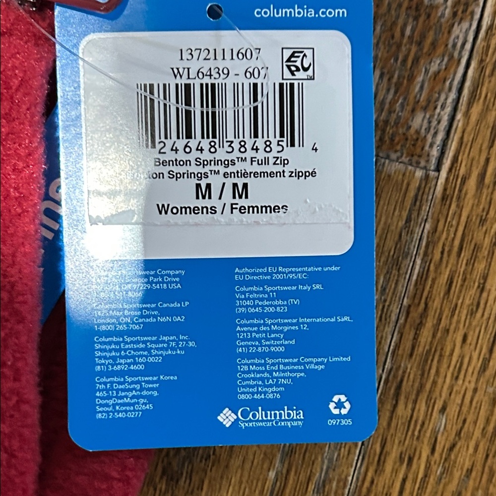 Columbia Red Full-Zip Fleece Jacket - Picture 3 of 5
